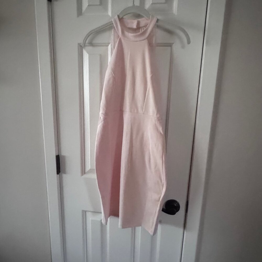 Lulus Blush Pink Sheath Dress Sleeveless Size S Small